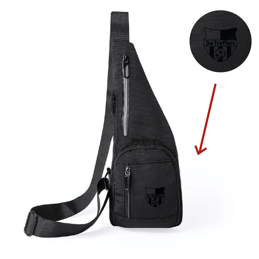 De Treffers Crossbody Tas - Detreffers merchandise fanstoremerchandise schoudertas zwart ton sur ton - 01928 (2)